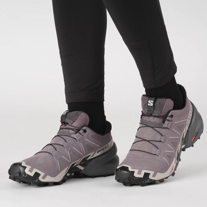 Salomon Speedcross 6 Women's Moonscape/Black - WIDE-5